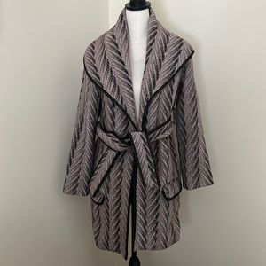 Wool sweater jacket by DV